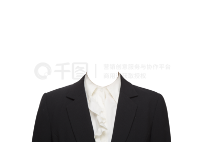 黑西裝與花領子的造型設計 創意女士證件照模板指南